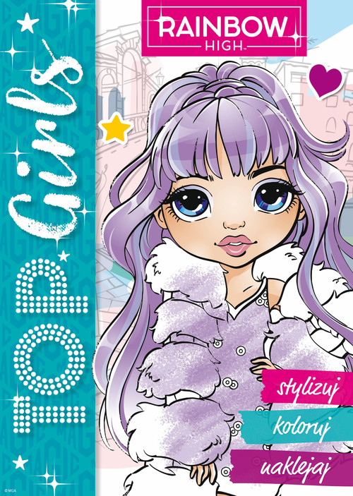 Image of Rainbow High. Top Girls. Stylizuj, koloruj, naklejaj 1