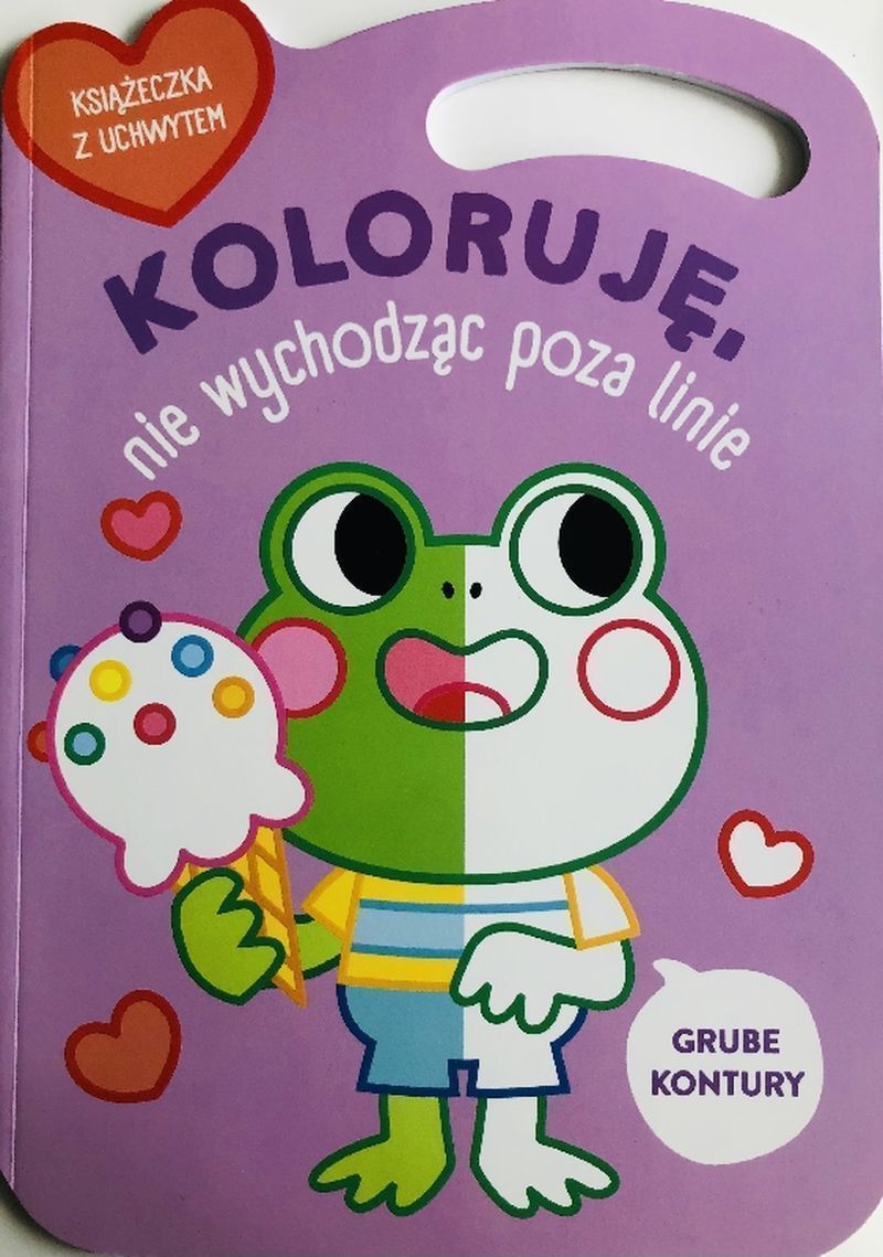 Image of Żabka. Koloruję bez wychodzenia poza linie wer. liliowa