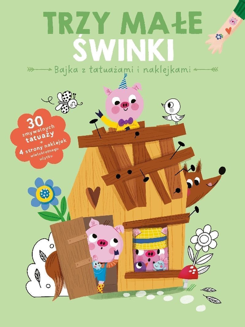 Image of Trzy świnki. Bajka z tatuażami i naklejkami