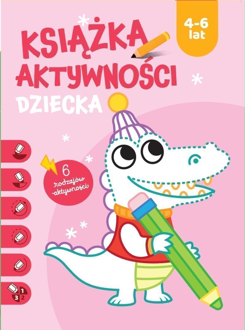 Image of Książka aktywności dziecka 4-6 lat. Różowa