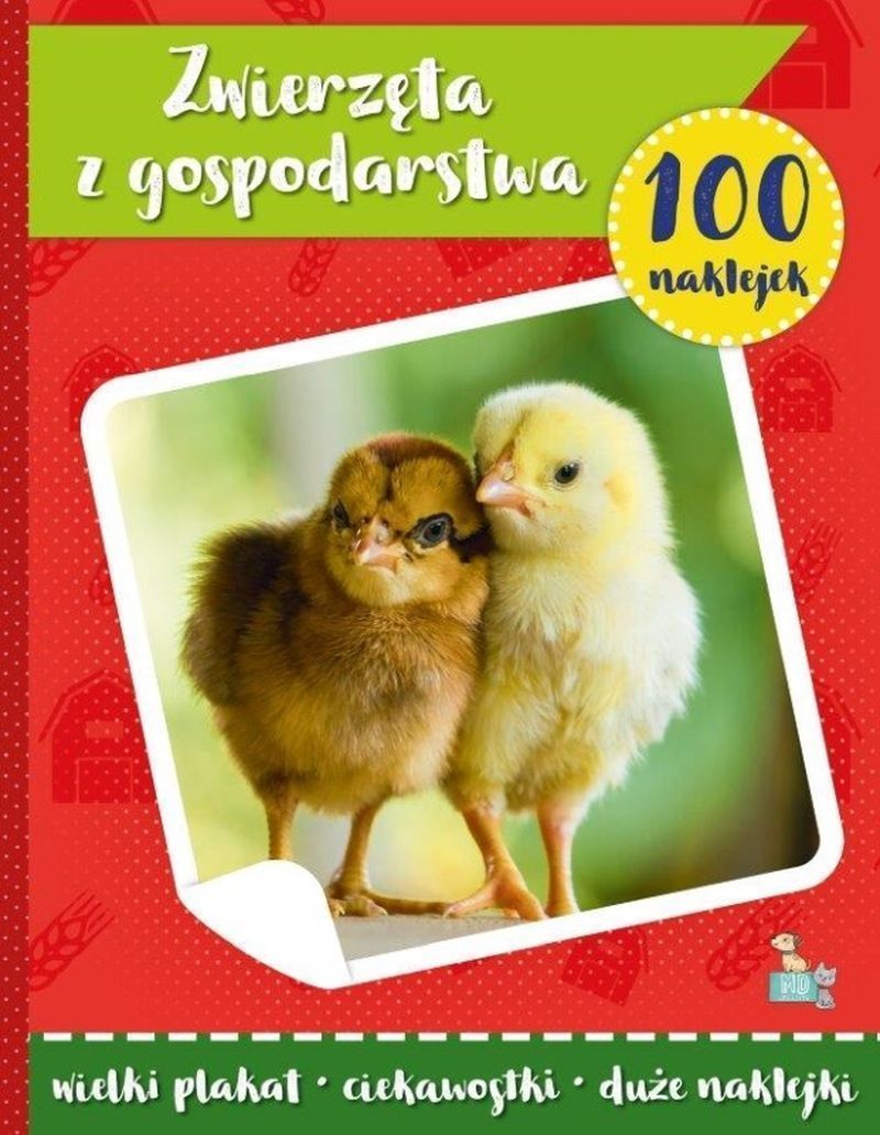 Image of Zwierzęta z gospodarstwa. 100 naklejek z plakatem