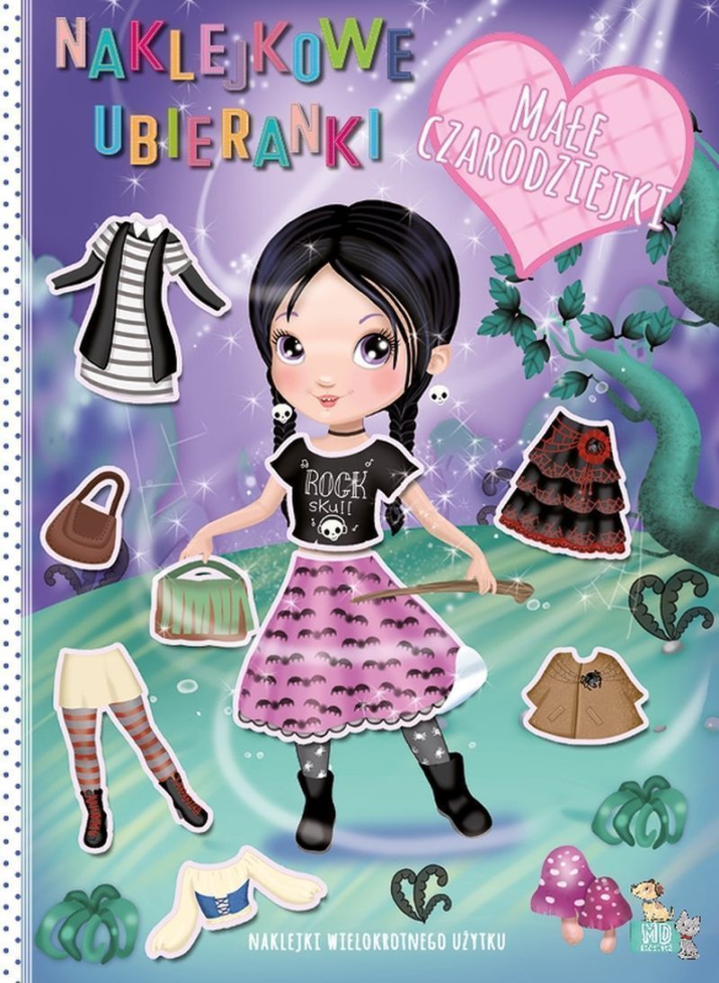 Image of Małe czarodziejki. Naklejkowe ubieranki