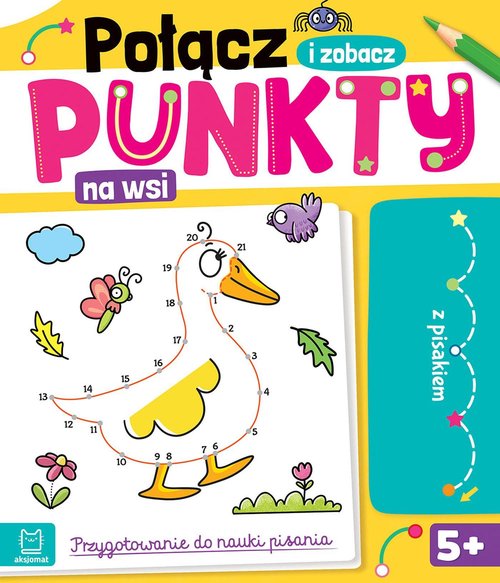 Image of Połącz punkty i zobacz! Na wsi. Przygotowanie do nauki pisania. Ścieralny pisak