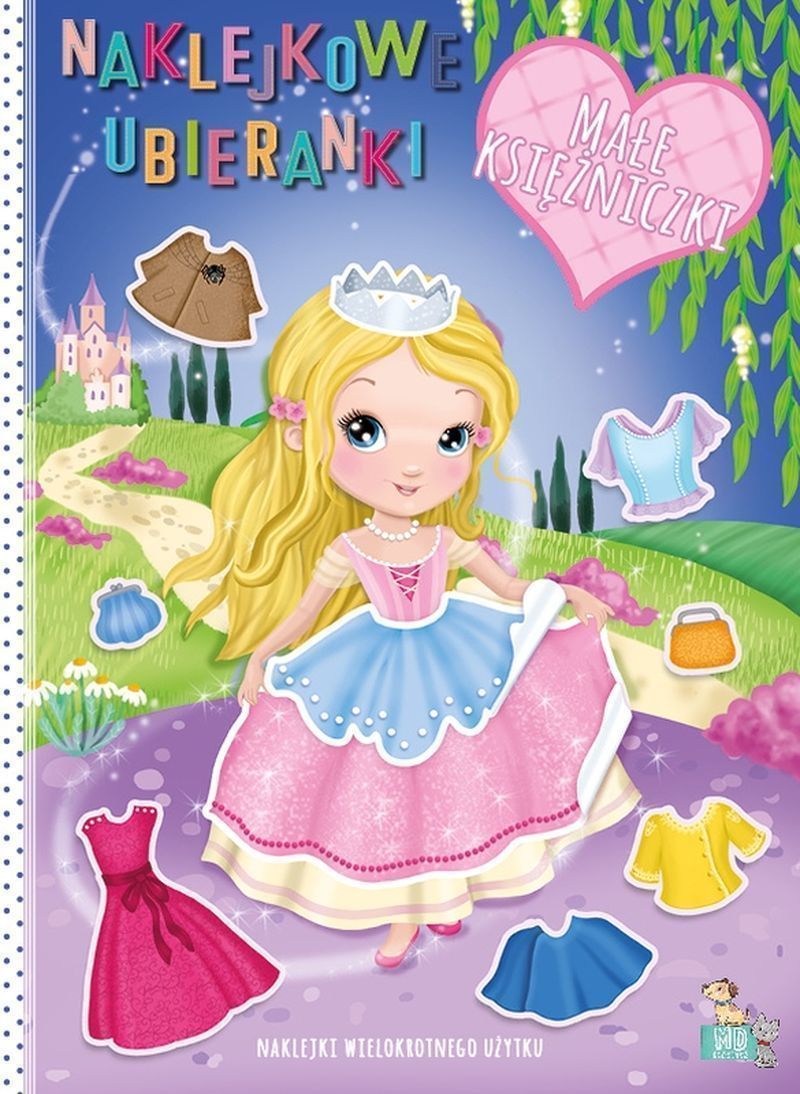 Image of Małe księżniczki. Naklejkowe ubieranki