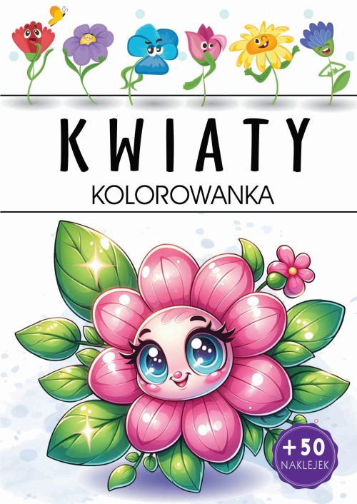 Image of Kwiaty. Kolorowanka