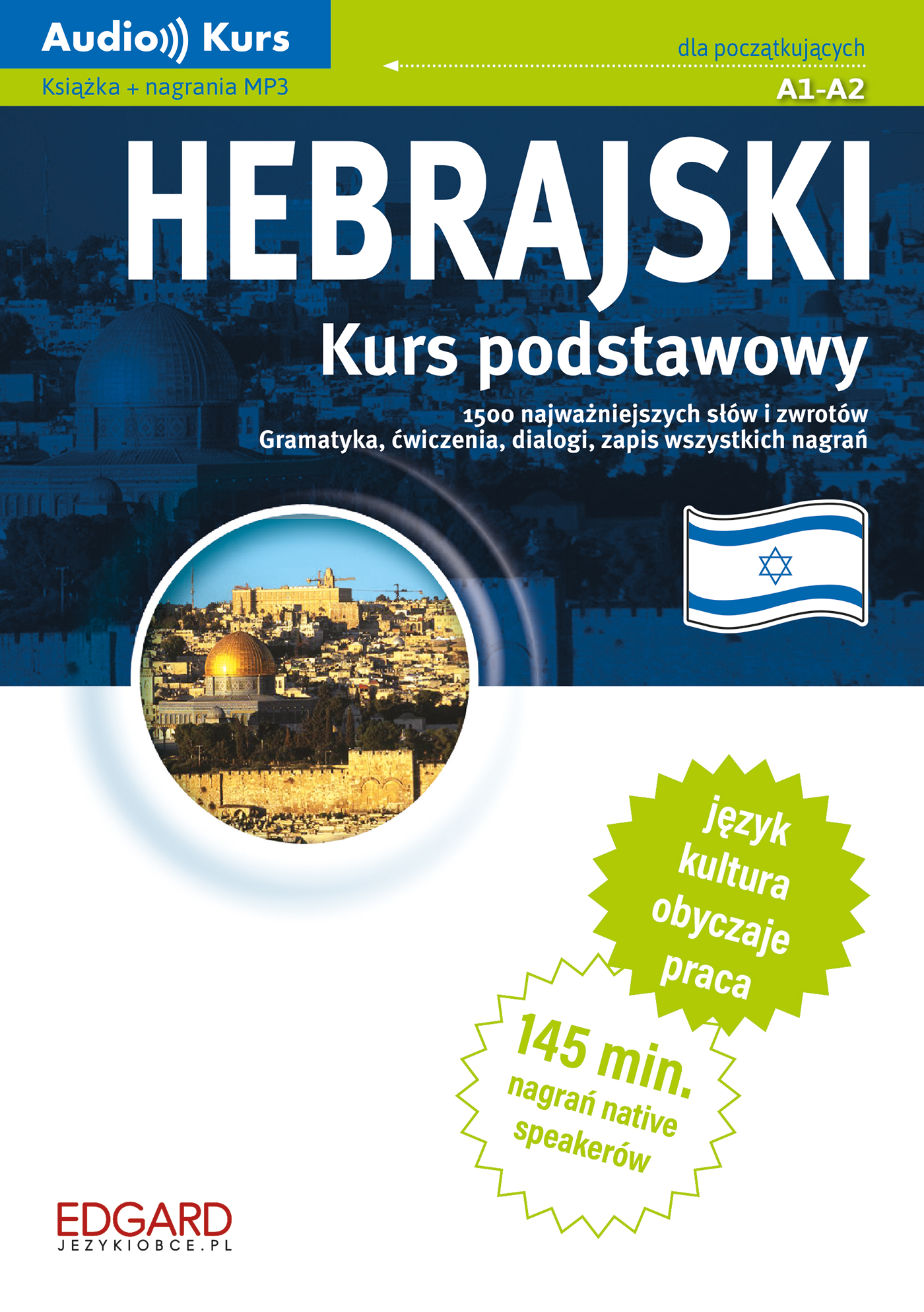 Image of Hebrajski. Kurs podstawowy. Audio Kurs. Książka + MP3 wyd. 2