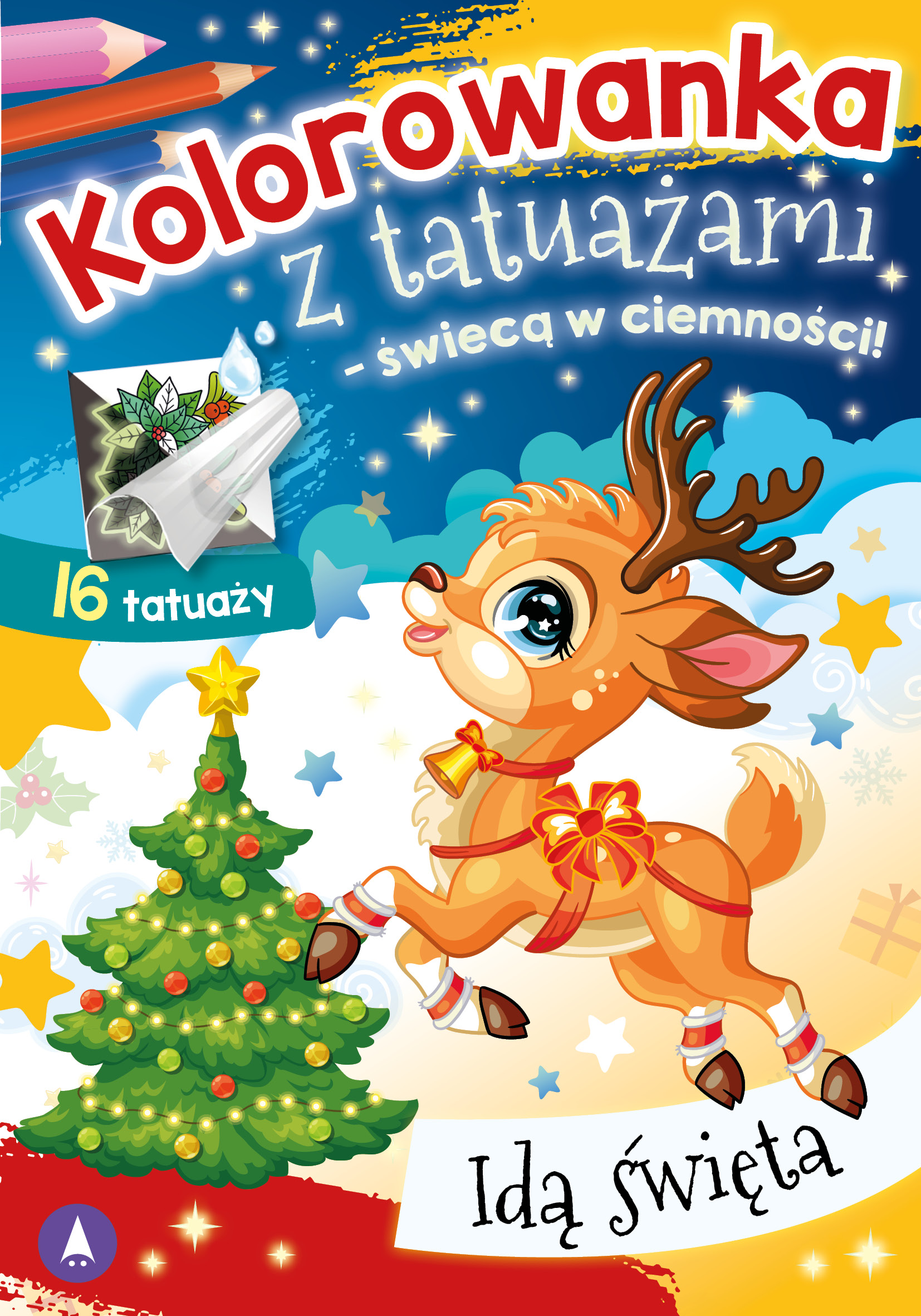 Image of Idą święta Kolorowanka z tatuażami (świecą w ciemności!)