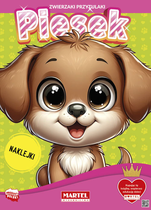 Image of Zwierzaki przytulaki. Piesek z naklejkami