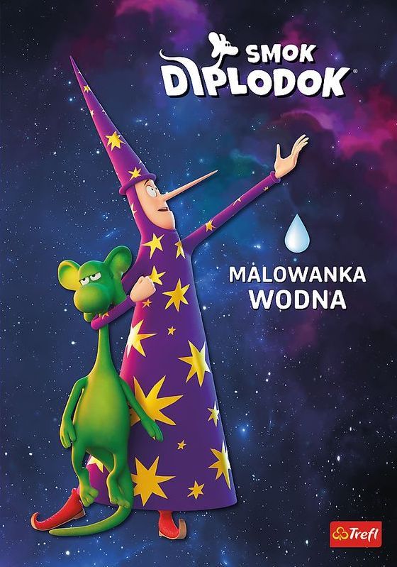 Image of Ks08448 Smok Diplodok. Malowanka wodna