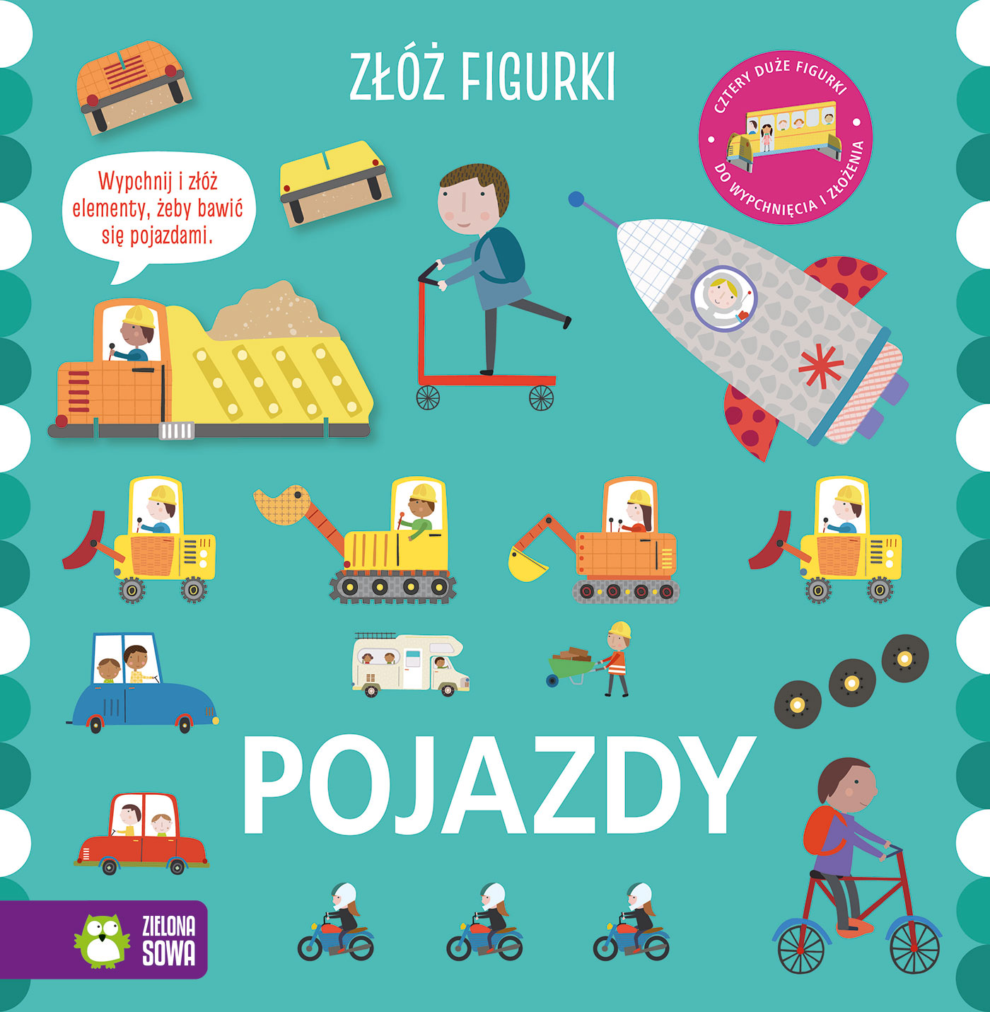 Image of Pojazdy. Złóż figurki