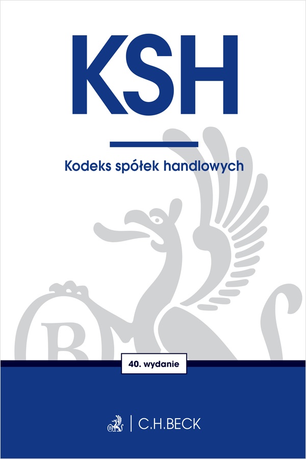 Image of KSH. Kodeks spółek handlowych wyd. 40