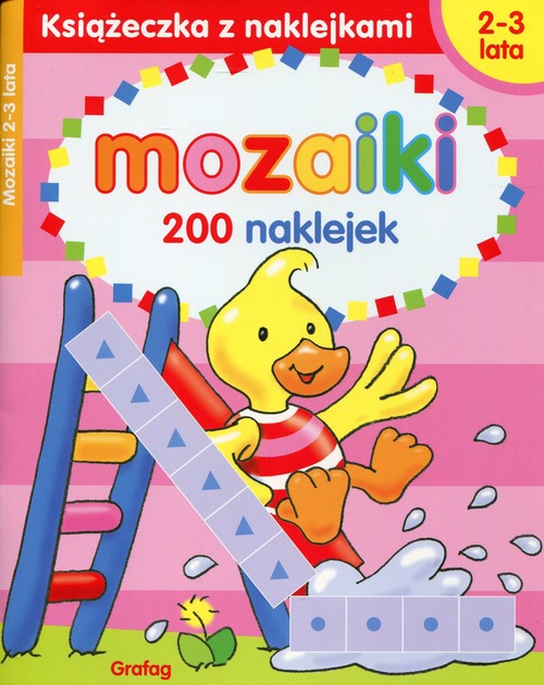Image of Książeczka z naklejkami. Mozaiki 2-3 lata