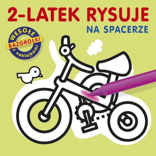 Image of 2-latek rysuje. Na spacerze