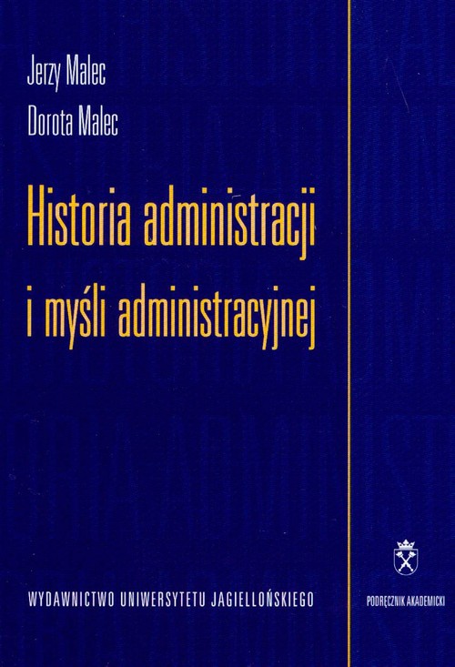 Image of Historia administracji i myśli administracyjnej