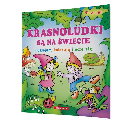 Image of Krasnoludki są na świecie Naklejam, koloruję i uczę się