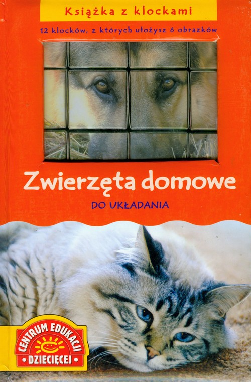 Image of Książka z klockami Zwierzęta domowe do układania