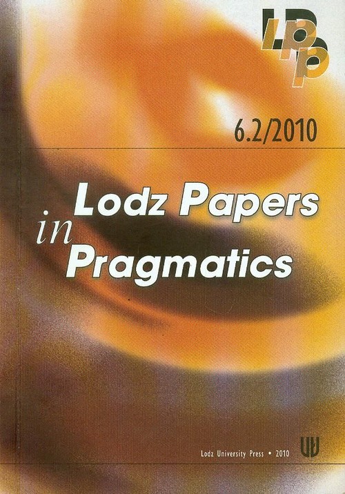 Image of 6.2/2010 Lodz Papers in Pragmatics