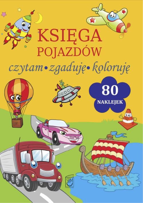 Image of Księga pojazdów Czytam, zgaduję, koloruję
