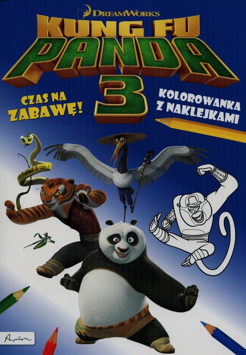 Image of Dream works Kung Fu Panda 3 Czas na zabawę Kolorowanka z naklejkami