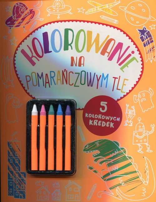Image of Kolorowanie na pomarańczowym tle