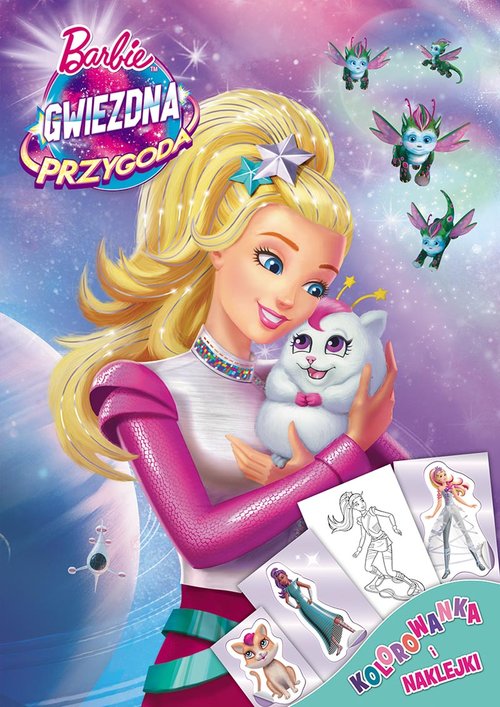 Image of Barbie Gwiezdna przygoda Kolorowanka i naklejki