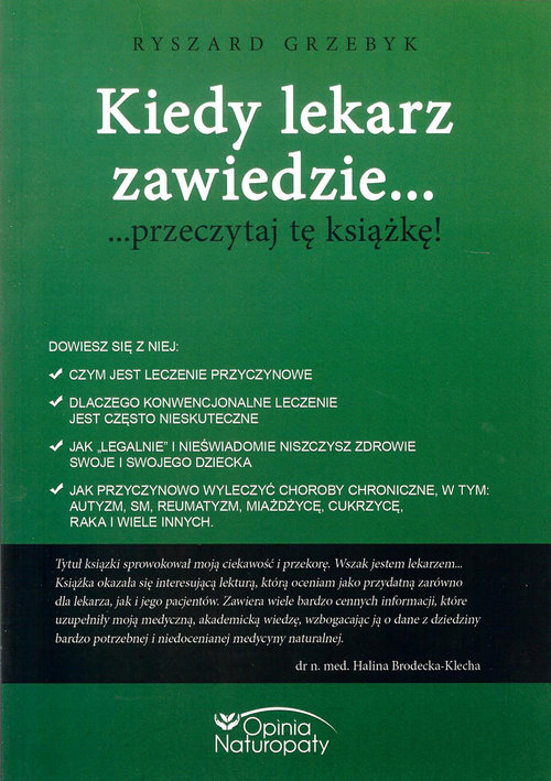 Image of Kiedy lekarz zawiedzie... przeczytaj tę książkę!