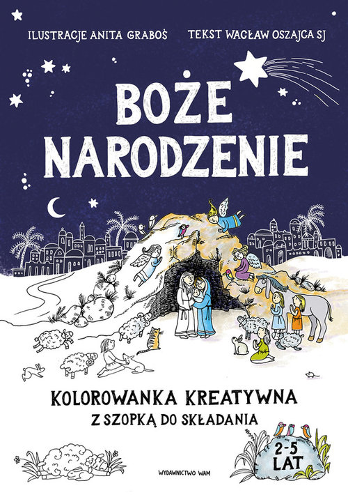 Image of Boże Narodzenie Kolorowanka kreatywna z szopką do składania