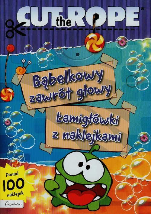 Image of Cut The Rope Bąbelkowy zawrót głowy Łamigłówki z naklejkami