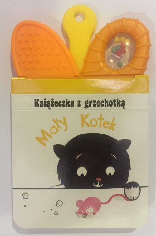 Image of Mały Kotek Książeczka z grzechotką i gryzaczkiem