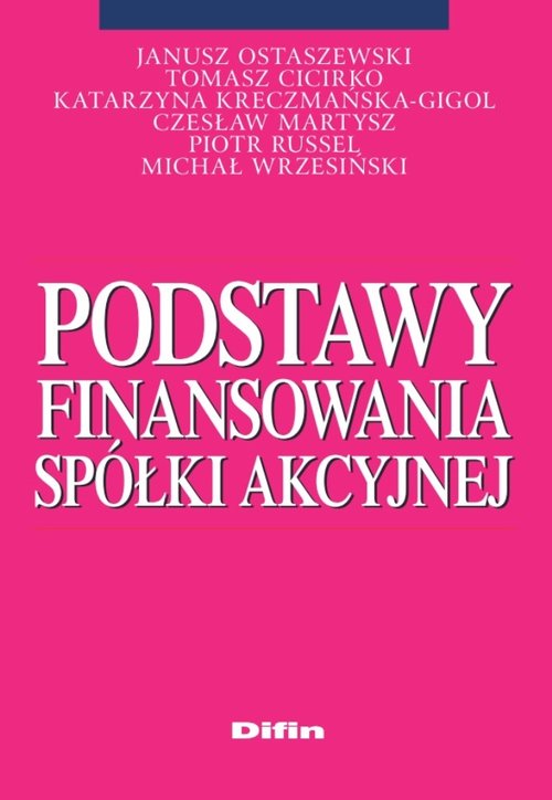 Image of Podstawy finansowania spółki akcyjnej