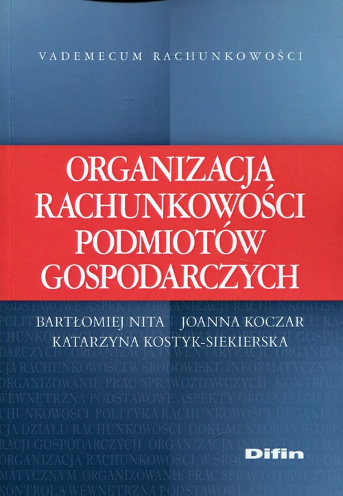 Image of Organizacja rachunkowości podmiotów gospodarczych