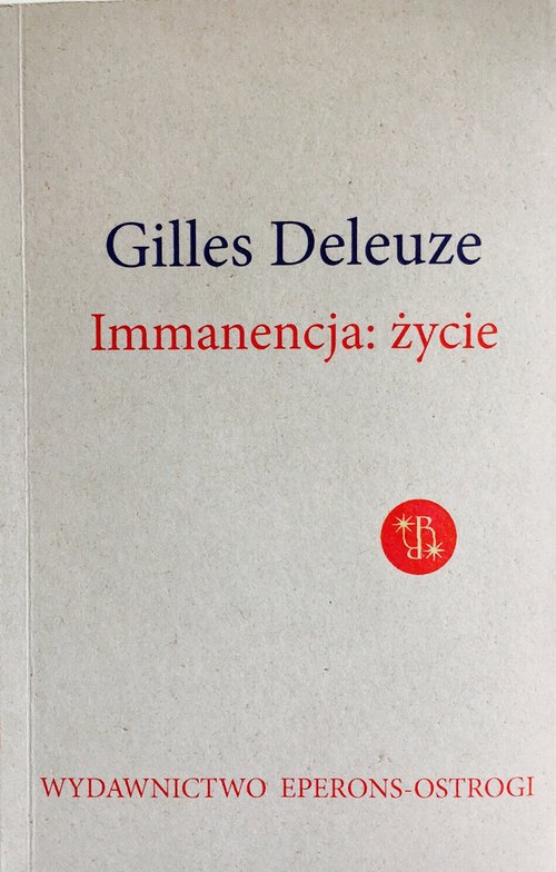 Image of Immanencja życie