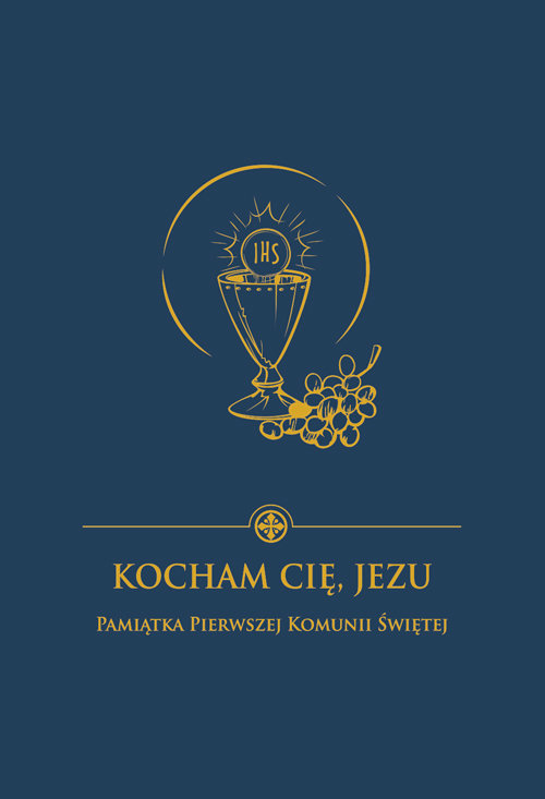 Image of Kocham Cie Jezu Pamiątka Pierwszej Komunii niebieska