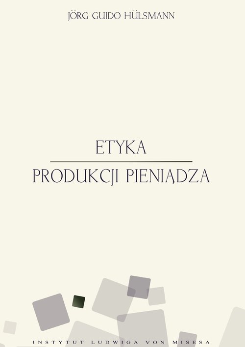 Image of Etyka produkcji pieniądza