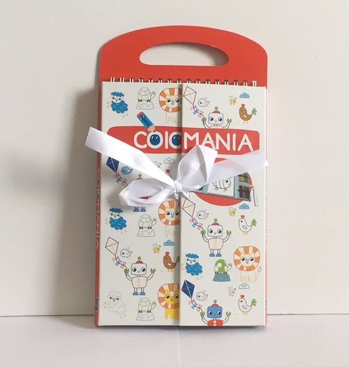 Image of Colomania Książeczka z kredkami czerwona