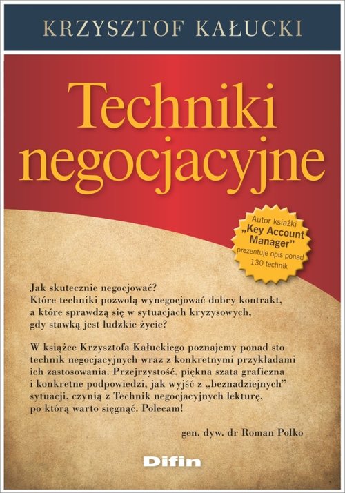 Image of Techniki negocjacyjne