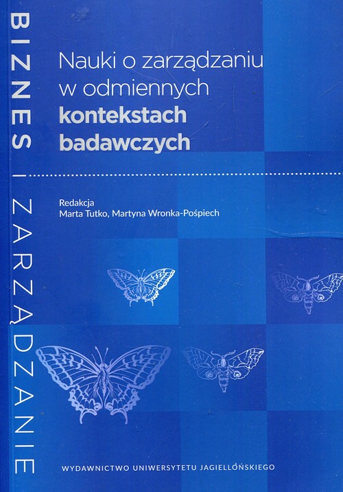 Image of Nauki o zarządzaniu w odmiennych kontekstach badawczych