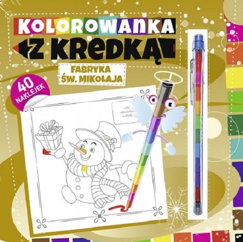 Image of Kolorowanka z kredką Fabryka Św. Mikołaja