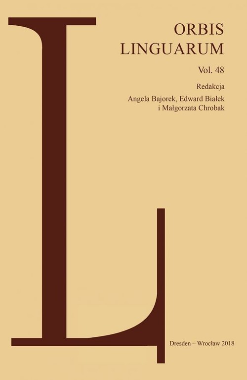 Image of Orbis Linguarum vol.48