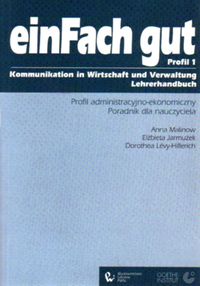 Image of ein Fach gut 1 Profil administracyjno-ekonomiczny Poradnik dla nauczyciela
