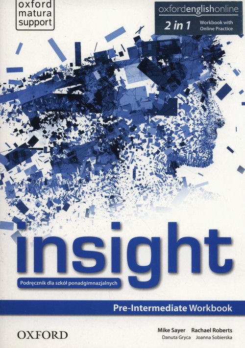 Image of Insight Pre-Intermediate Workbook + Online practice Szkoły ponadgimnazjalne
