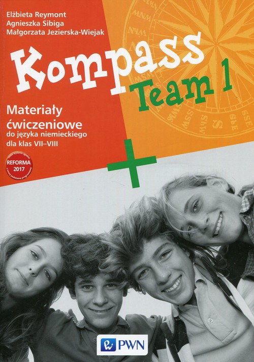 Image of Kompass Team 1 Materiały ćwiczeniowe do języka niemieckiego dla klas VII-VIII Szkoła podstawowa