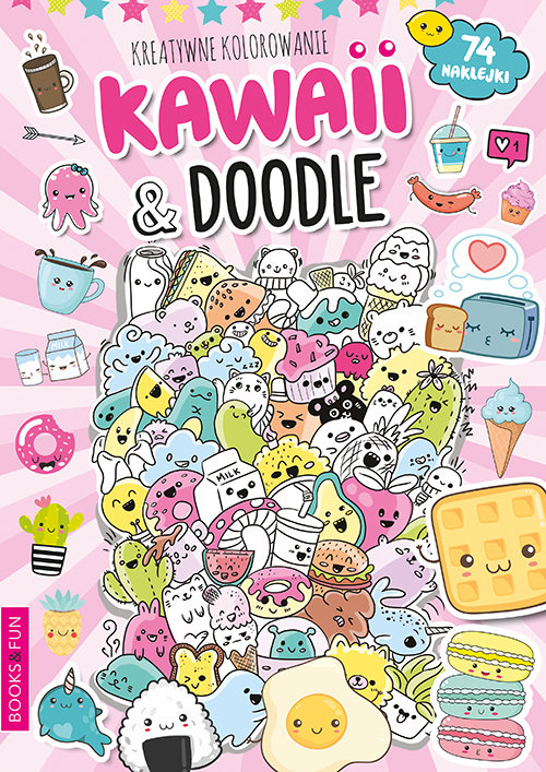 Image of Kawaii i Doodle Kreatywne kolorowanie