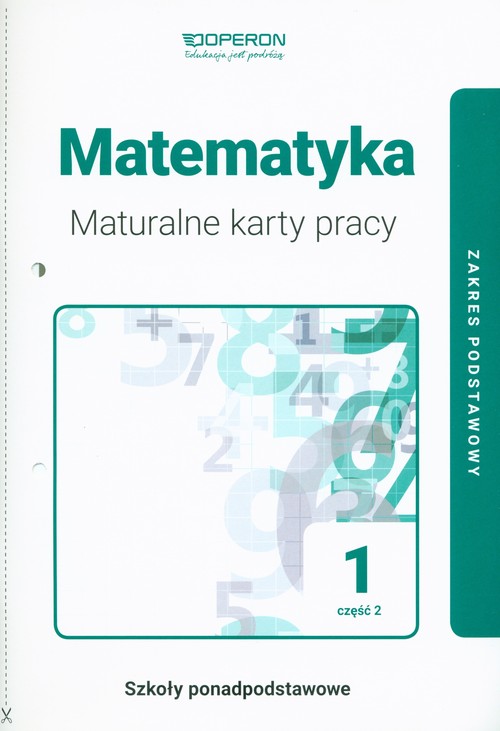 Image of Matematyka 1 Maturalne karty pracy Część 2 Zakres podstawowy Szkoły ponadpodstawowe