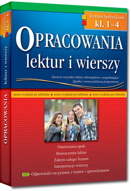 Image of Opracowania lektur i wierszy Klasa 1-4 Liceum technikum