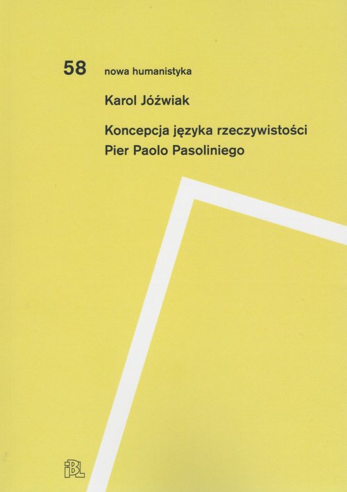 Image of Koncepcja języka rzeczywistości Pier Paolo Pasoliniego