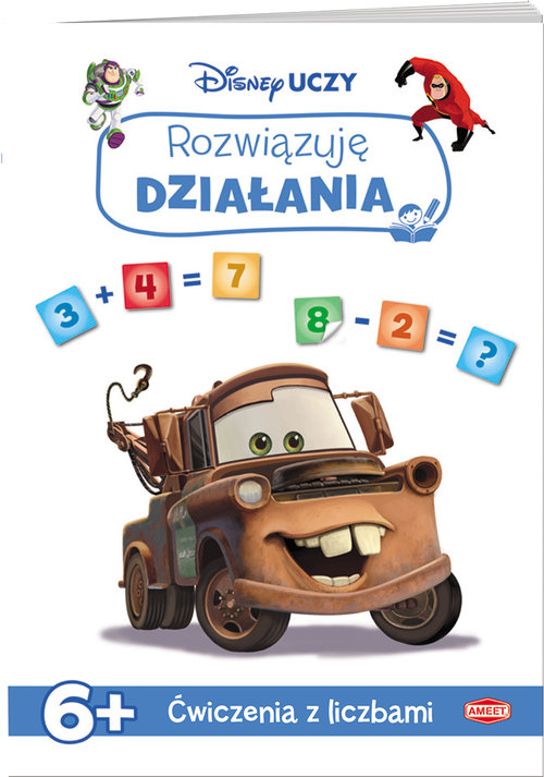 Image of Disney Uczy Auta Rozwiązuję działania Ćwiczenia z liczbami UDK-9303