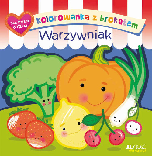 Image of Kolorowanka z brokatem Warzywniak