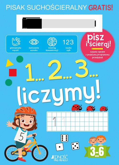 Image of 1...2...3... Liczymy! Książka z pisakiem suchościeralnym