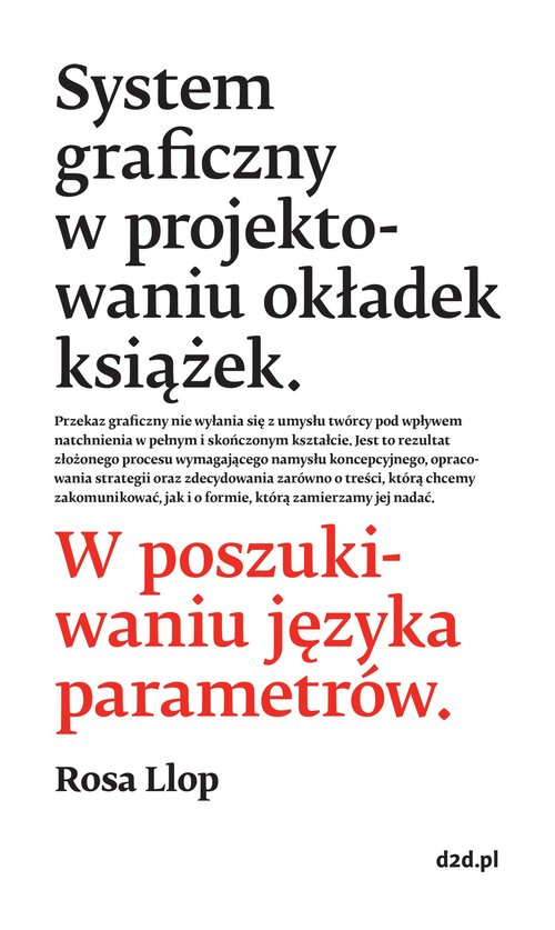 Image of System graficzny w projektowaniu okładek książek W poszukiwaniu języka